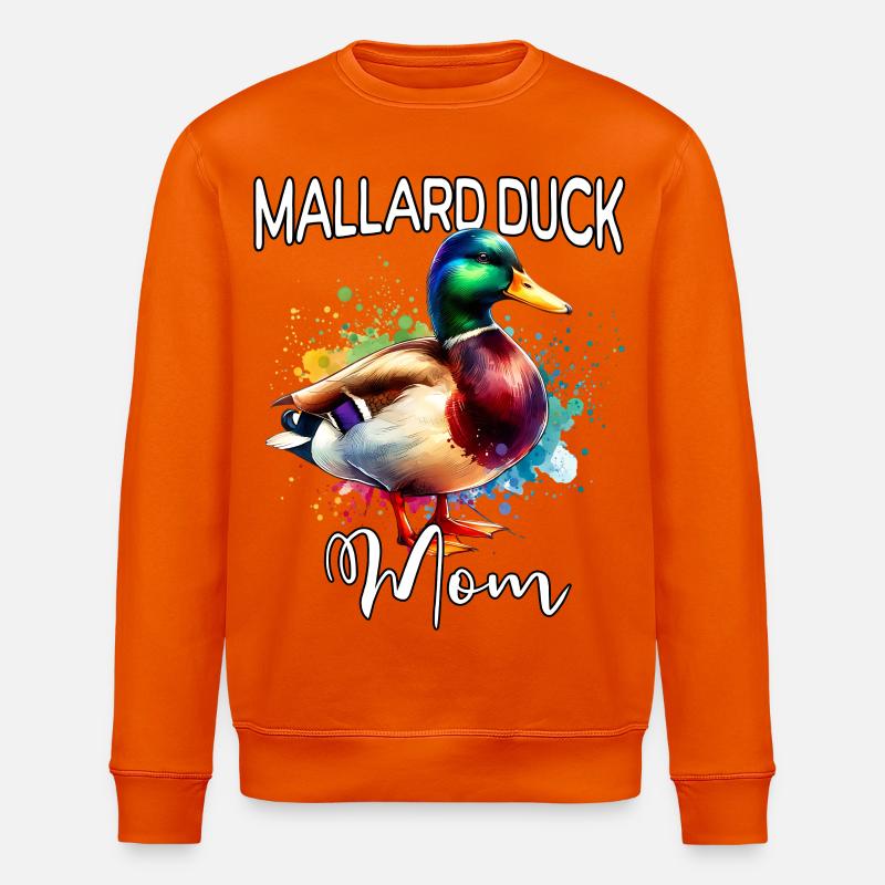 Maman du canard colvert - Sweat bio ROLLER Stanley/Stella Unisexe - orange profond
