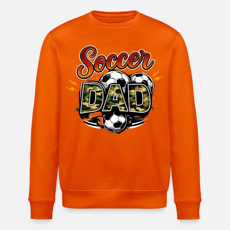 Papa footballeur - Sweat bio ROLLER Stanley/Stella Unisexe - orange profond