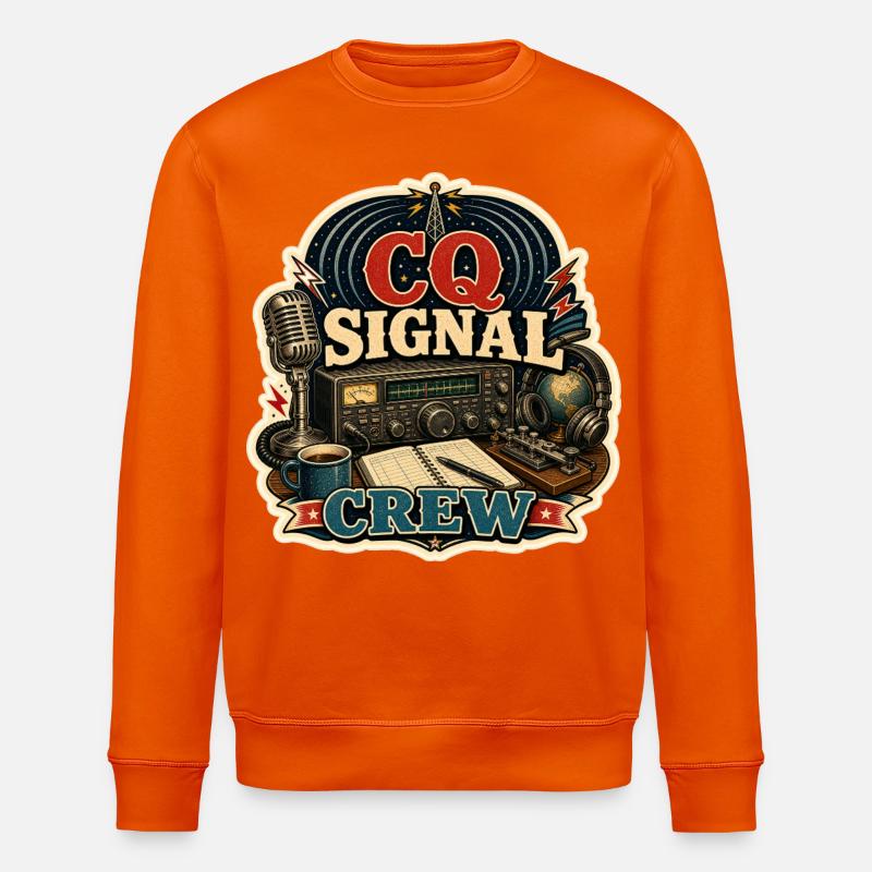 CQ SIGNAL CREW - Stanley/Stella Unisex Bio-Sweatshirt ROLLER - Tieforange