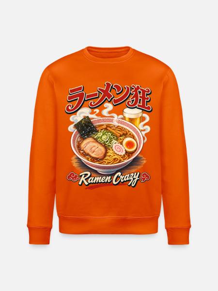 Ramen Crazy - Stanley/Stella Unisex Bio-Sweatshirt ROLLER - Tieforange
