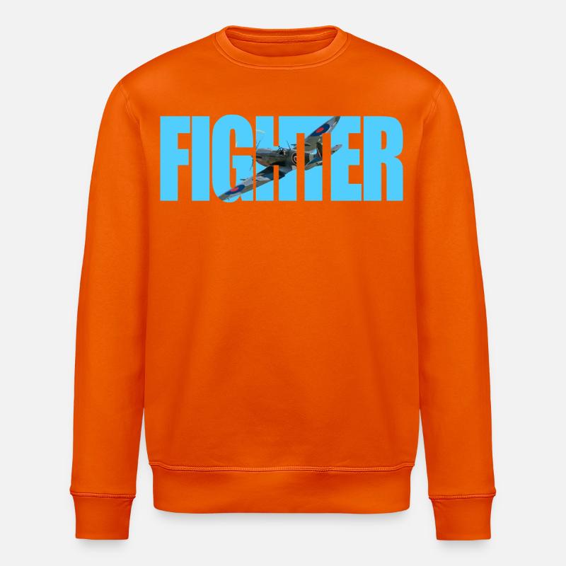 Fighter Spitfire - Stanley/Stella Unisex Bio-Sweatshirt ROLLER - Tieforange