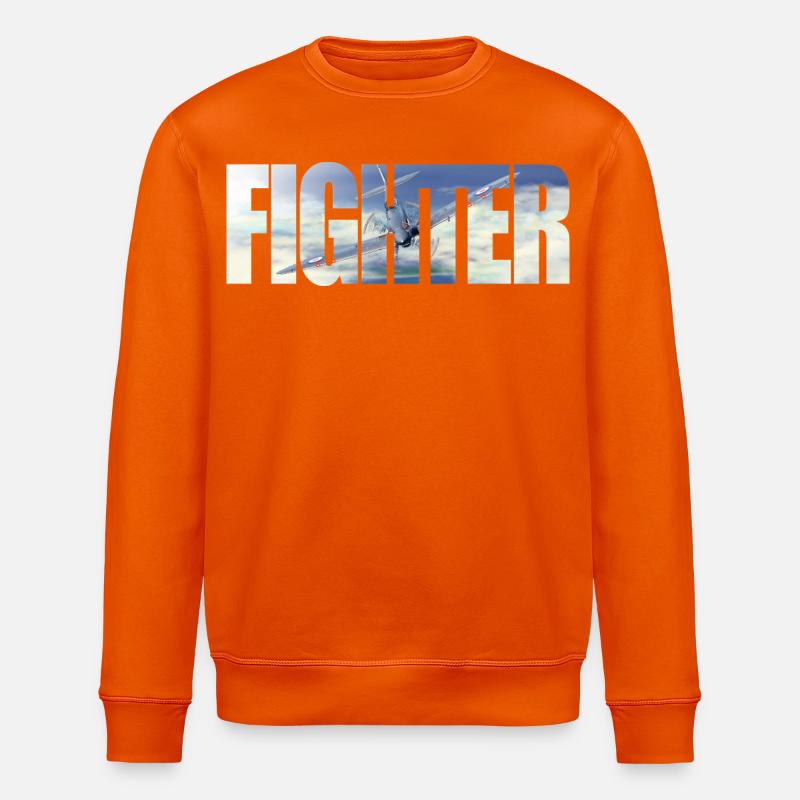 Fighter Spitfire - Stanley/Stella Unisex Bio-Sweatshirt ROLLER - Tieforange