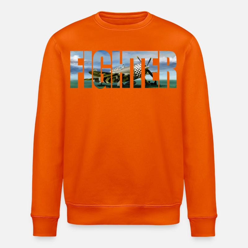 Fighter P-47 Thunderbolt - Stanley/Stella Unisex Bio-Sweatshirt ROLLER - Tieforange