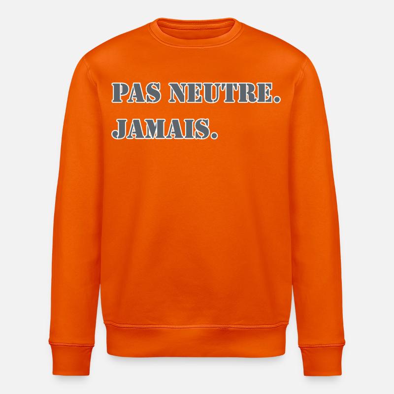 NICHT NEUTRAL. NIEMALS. - Stanley/Stella Unisex Bio-Sweatshirt ROLLER - Tieforange