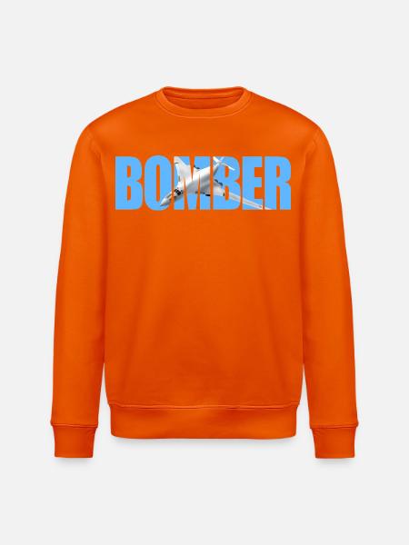 Bomber Tu-160 - Stanley/Stella ROLLER Unisex Organic Sweatshirt - bright orange