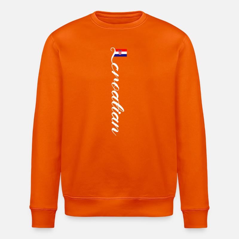 Kroatien - Stanley/Stella Unisex Bio-Sweatshirt ROLLER - Tieforange