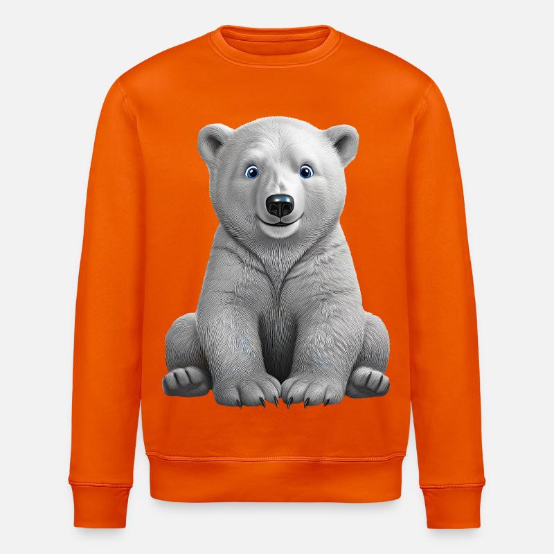 Eisbaer - Stanley/Stella Unisex Bio-Sweatshirt ROLLER - Tieforange