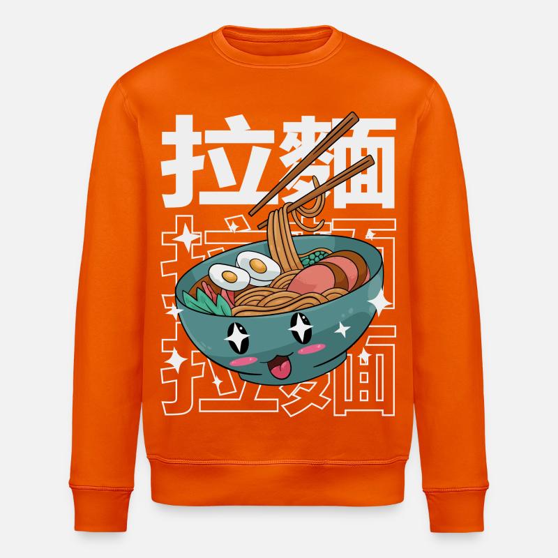 Bol de Ramen Kawaii - Sweat bio ROLLER Stanley/Stella Unisexe - orange profond