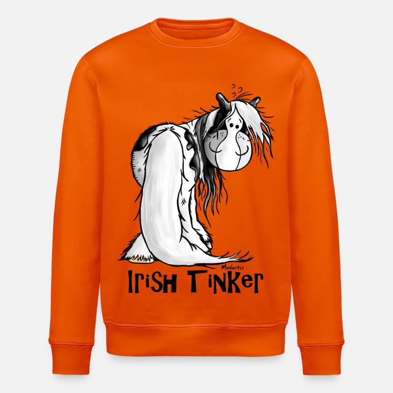 Gypsy Cob - Irish Cob – Pinto – Cheval - Sweat bio ROLLER Stanley/Stella Unisexe - orange profond