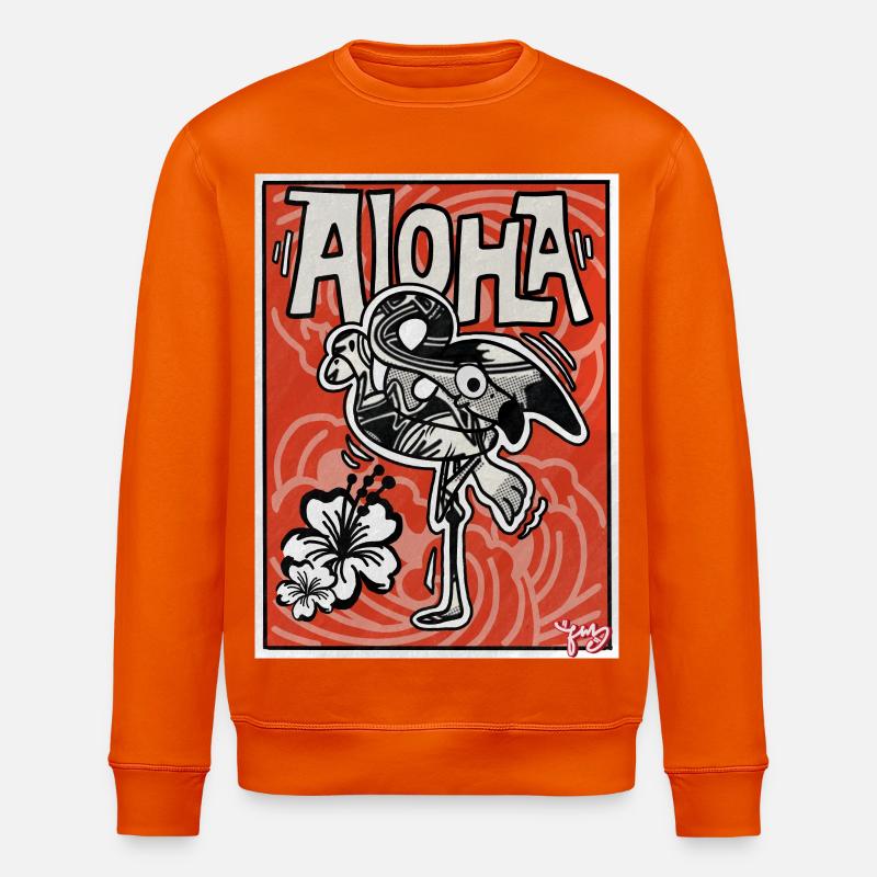 ALOHA - Stanley/Stella Unisex Bio-Sweatshirt ROLLER - Tieforange