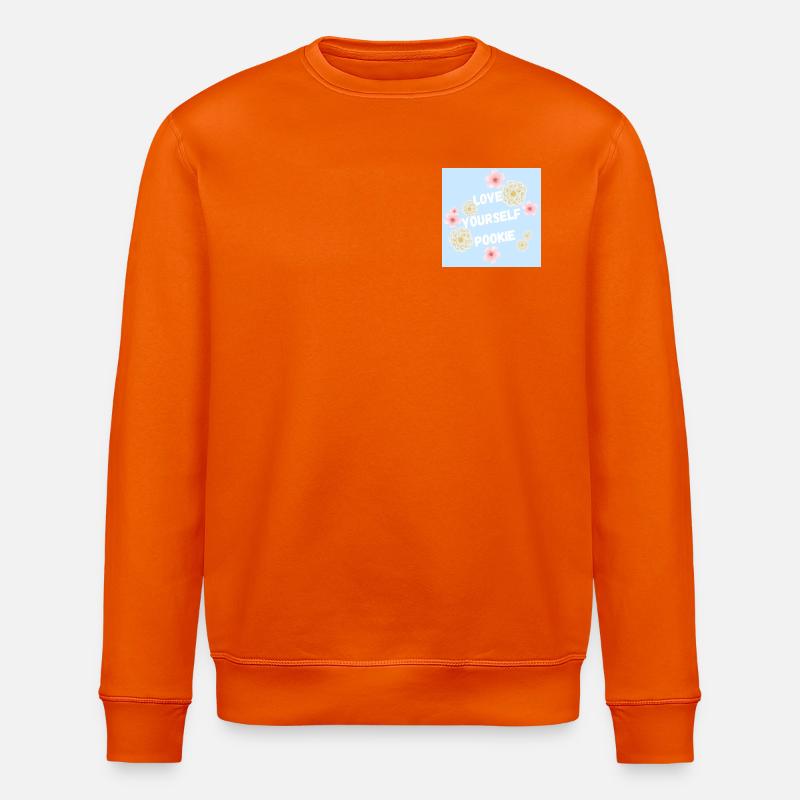 Liebe Dich Selbst Pookie Design - Stanley/Stella Unisex Bio-Sweatshirt ROLLER - Tieforange