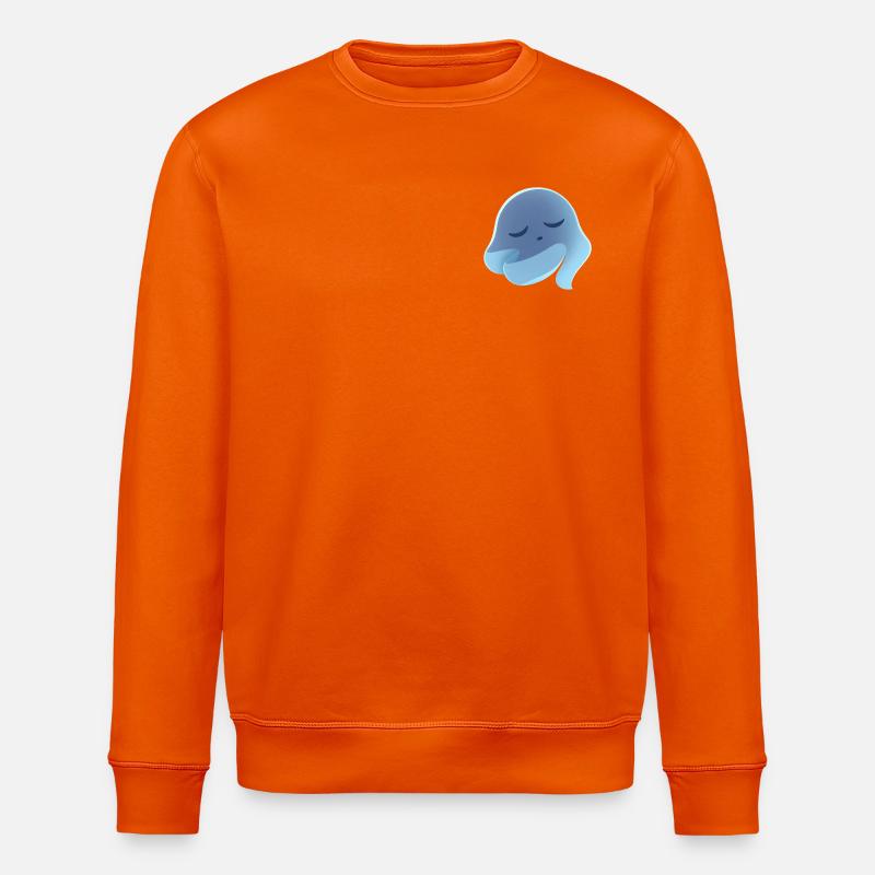 Schlafender Blaugeist Traum - Stanley/Stella Unisex Bio-Sweatshirt ROLLER - Tieforange