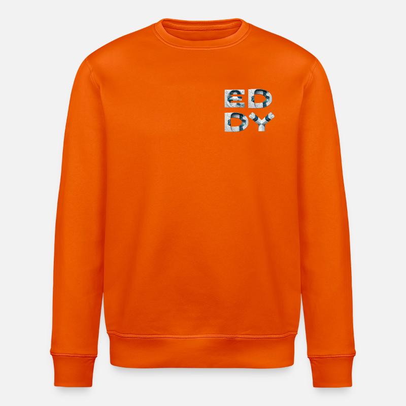 Eddy Cracked Glyphs - Stanley/Stella Unisex Bio-Sweatshirt ROLLER - Tieforange