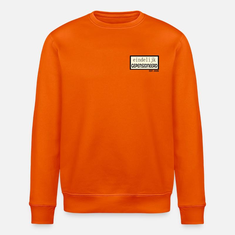 Finalement à la retraite en 2026 - Sweat bio ROLLER Stanley/Stella Unisexe - orange profond