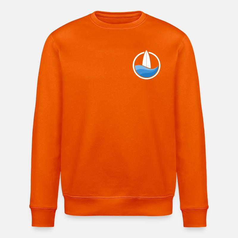 Surfwave III (white) - Stanley/Stella Unisex Bio-Sweatshirt ROLLER - Tieforange