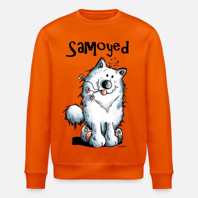 Lustiger Samojede - Stanley/Stella Unisex Bio-Sweatshirt ROLLER - Tieforange