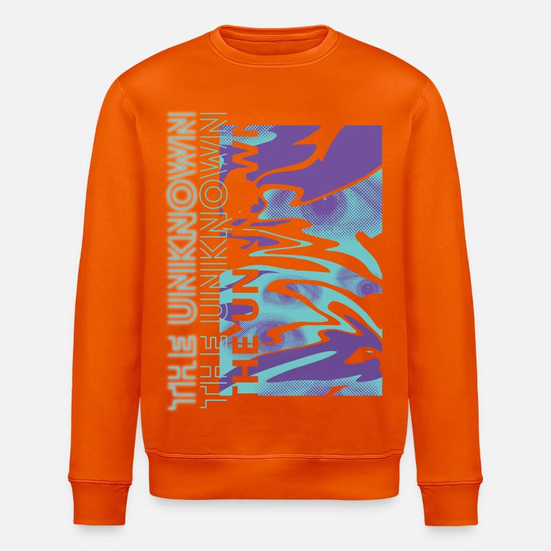 The Unknown – Digitale Verzerrung - Stanley/Stella Unisex Bio-Sweatshirt ROLLER - Tieforange