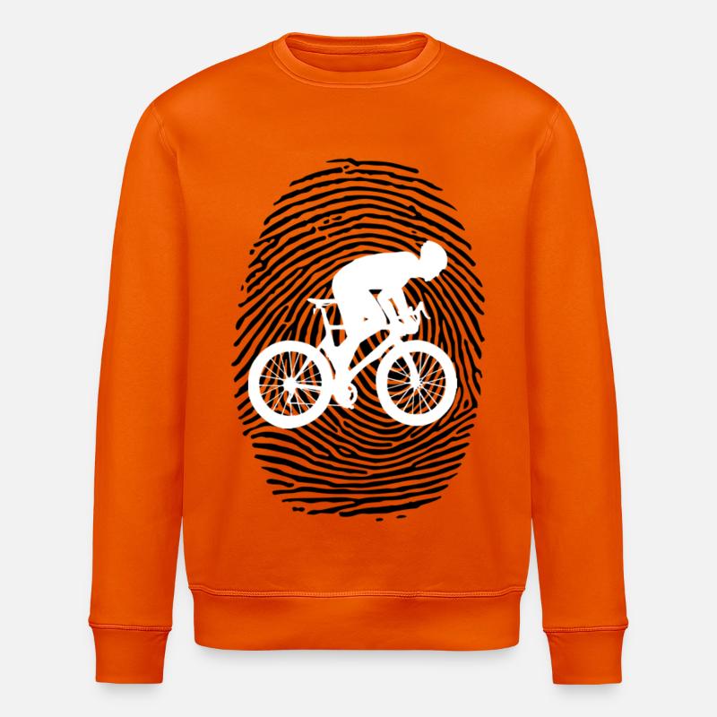 Radfahrer - Stanley/Stella Unisex Bio-Sweatshirt ROLLER - Tieforange