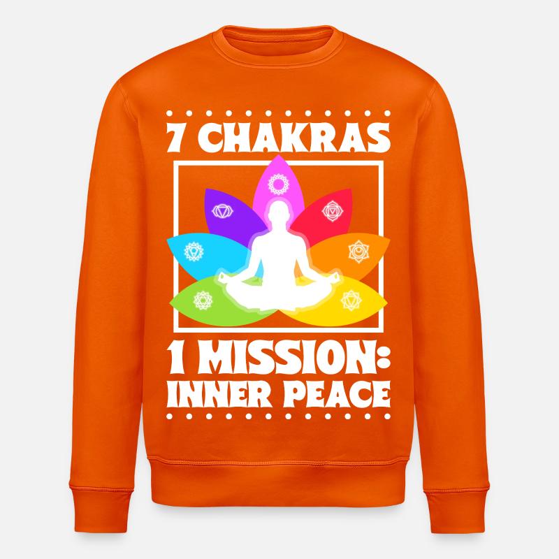7 Chakras – Paix intérieure - Sweat bio ROLLER Stanley/Stella Unisexe - orange profond