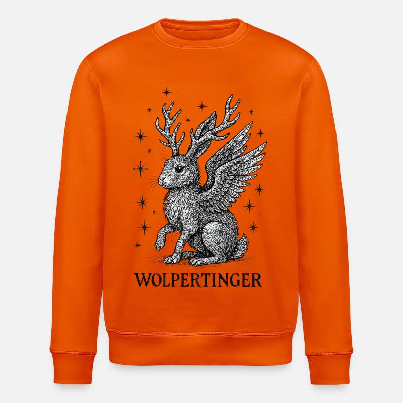 Fabelwesen - Der Wolpertinger - Stanley/Stella Unisex Bio-Sweatshirt ROLLER - Tieforange