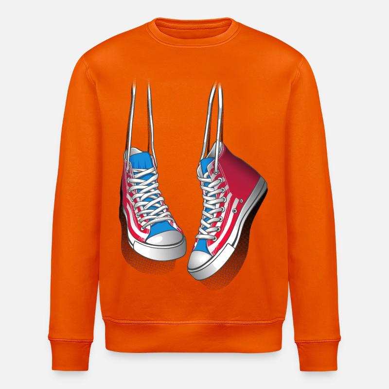 Baskets et lacets de chaussures - Sweat bio ROLLER Stanley/Stella Unisexe - orange profond