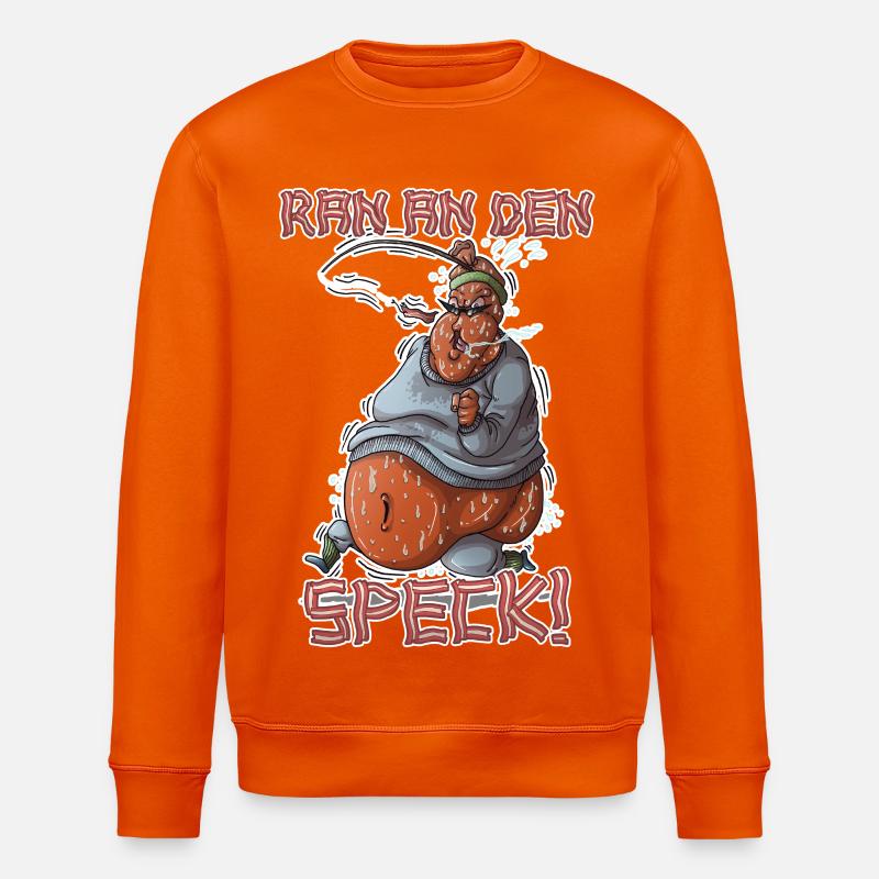 Ran an den Speck - Stanley/Stella Unisex Bio-Sweatshirt ROLLER - Tieforange