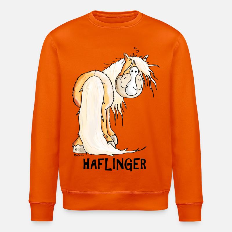 Happy Haflinger - Stanley/Stella Unisex Bio-Sweatshirt ROLLER - Tieforange