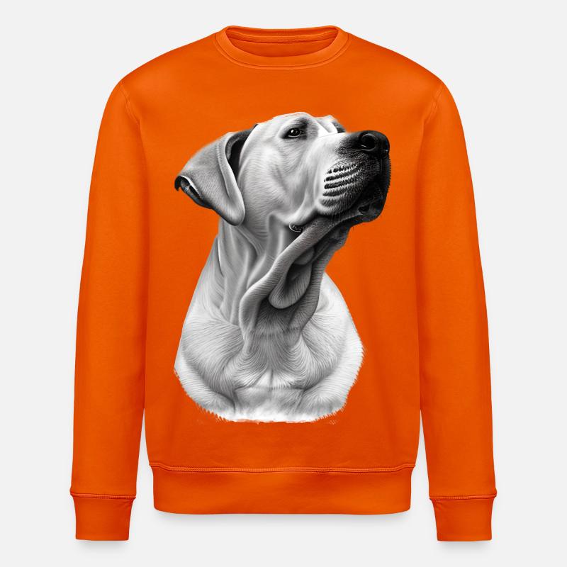 Stolzer Labrador blond - Stanley/Stella Unisex Bio-Sweatshirt ROLLER - Tieforange