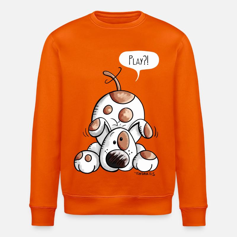 Happy Hundchen - Stanley/Stella Unisex Bio-Sweatshirt ROLLER - Tieforange