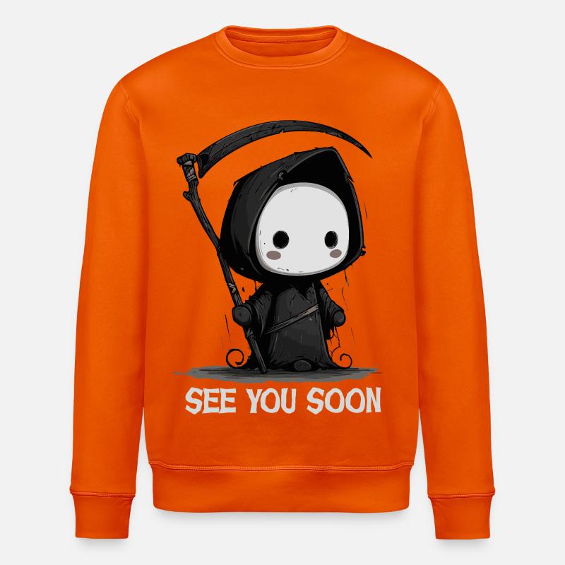 Mignon Grim Reaper à bientôt - Sweat bio ROLLER Stanley/Stella Unisexe - orange profond