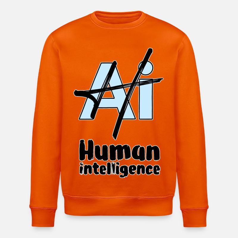 MENSCHLICHE INTELLIGENZ #2 – Lass uns reden. - Stanley/Stella Unisex Bio-Sweatshirt ROLLER - Tieforange