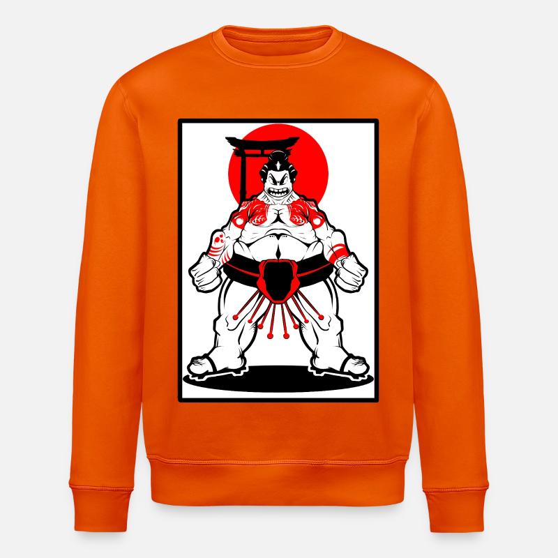 Sumo Krieger  - Stanley/Stella Unisex Bio-Sweatshirt ROLLER - Tieforange