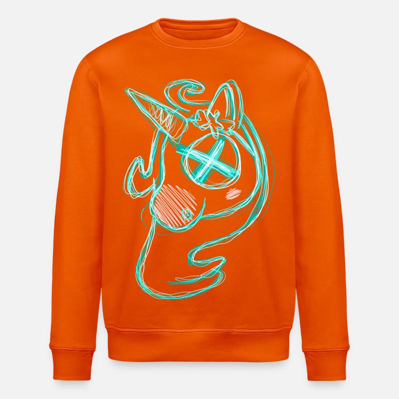 Dead Uni Green - Stanley/Stella ROLLER Unisex Organic Sweatshirt - bright orange