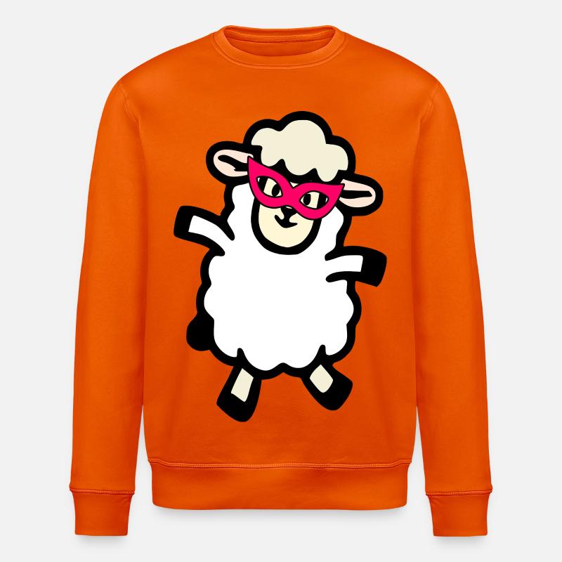 Moutons masqués de carnaval - Sweat bio ROLLER Stanley/Stella Unisexe - orange profond