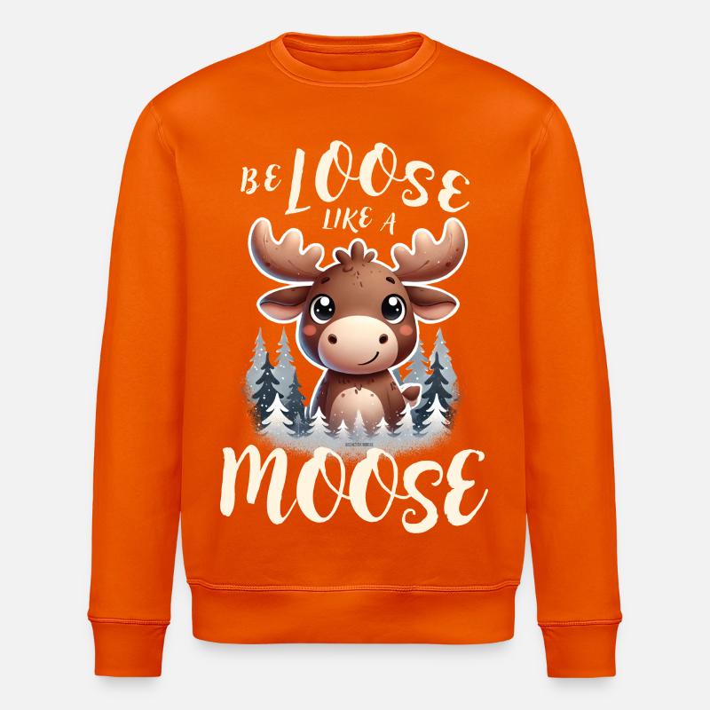 🫎 Be loose like a Moose 🫎 - Stanley/Stella Unisex Bio-Sweatshirt ROLLER - Tieforange