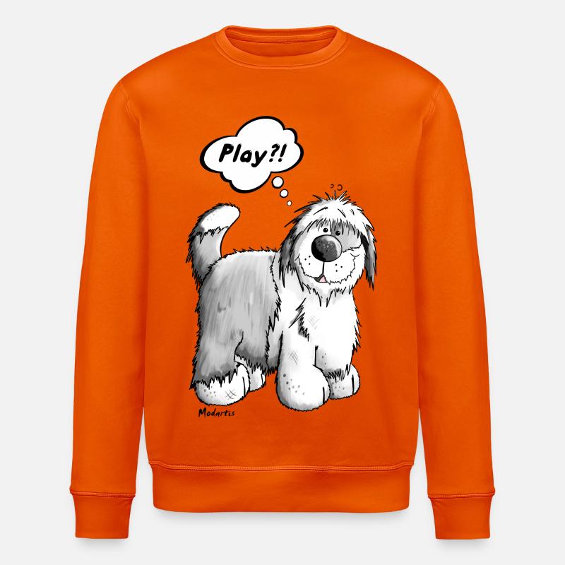 Bobtail denkt sich Play - Stanley/Stella Unisex Bio-Sweatshirt ROLLER - Tieforange