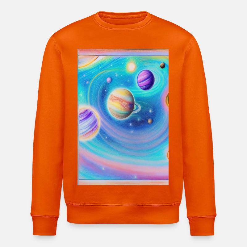 Espace et planètes - Sweat bio ROLLER Stanley/Stella Unisexe - orange profond