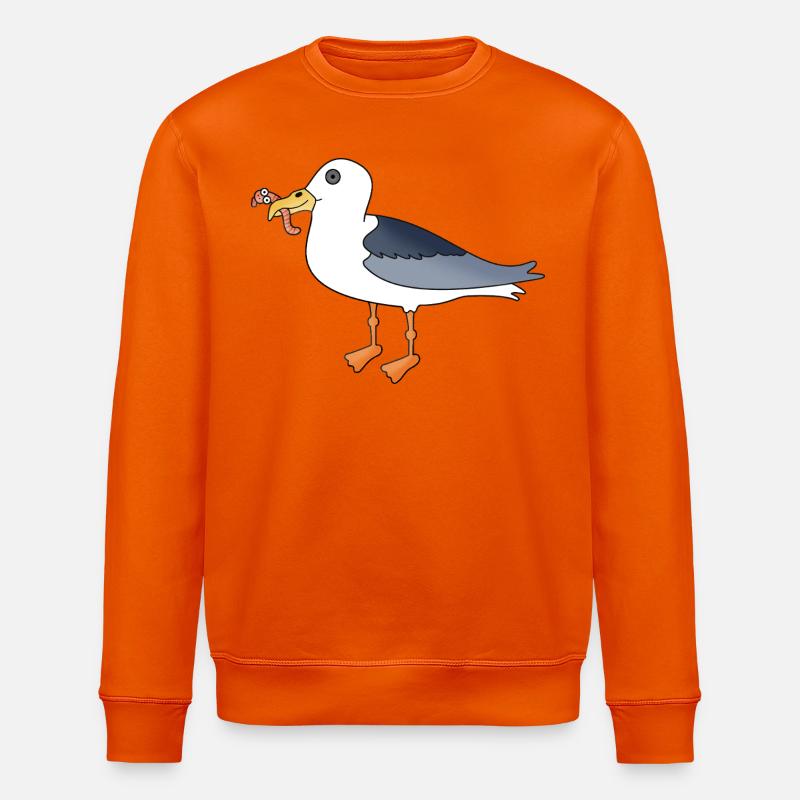 Moewe und Wattwurm Wattn Team - Stanley/Stella Unisex Bio-Sweatshirt ROLLER - Tieforange