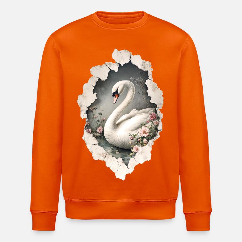Schwan - Stanley/Stella Unisex Bio-Sweatshirt ROLLER - Tieforange
