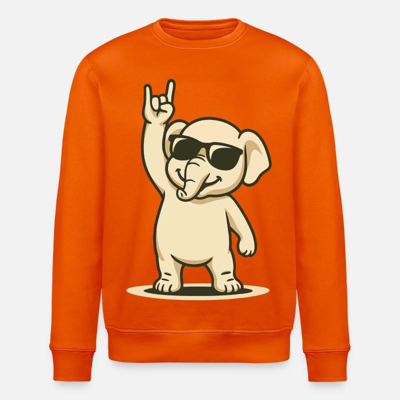 Rainure d’éléphant - Sweat bio ROLLER Stanley/Stella Unisexe - orange profond