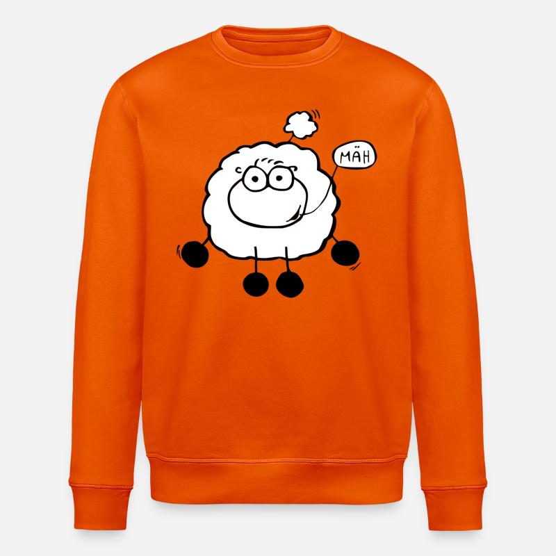Moutons de course - Sweat bio ROLLER Stanley/Stella Unisexe - orange profond