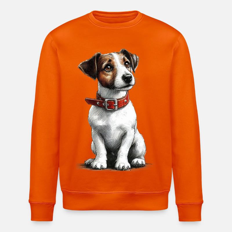 Jack Russel Terrier  - Stanley/Stella Unisex Bio-Sweatshirt ROLLER - Tieforange