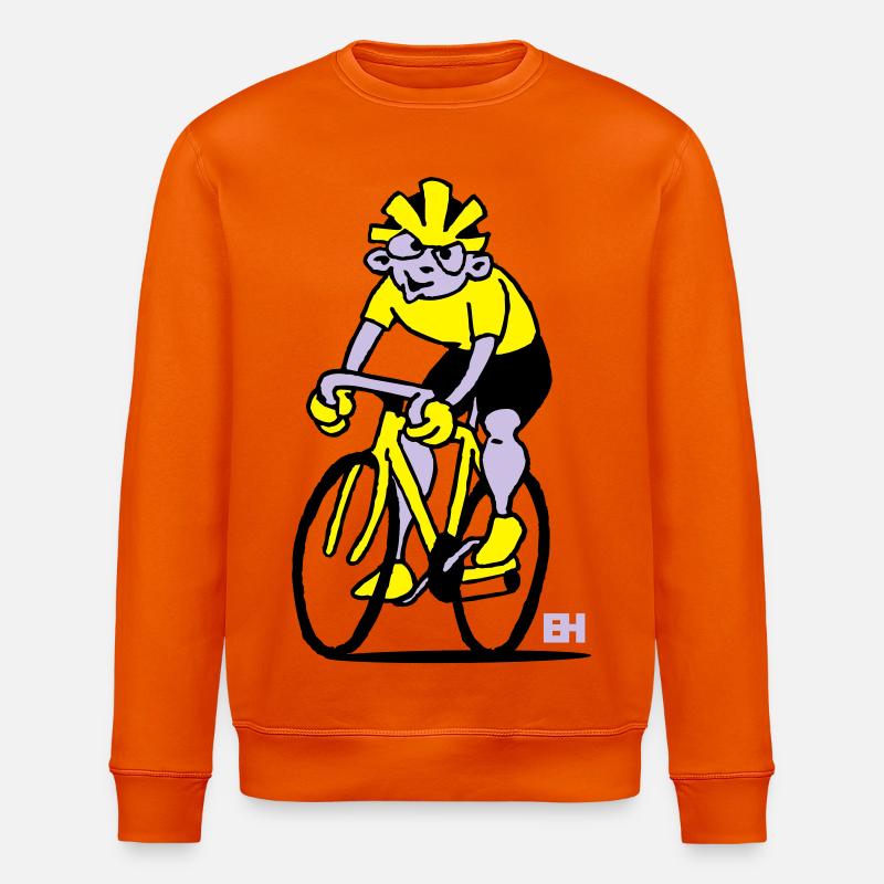 Radfahrer - Radsport - Stanley/Stella Unisex Bio-Sweatshirt ROLLER - Tieforange