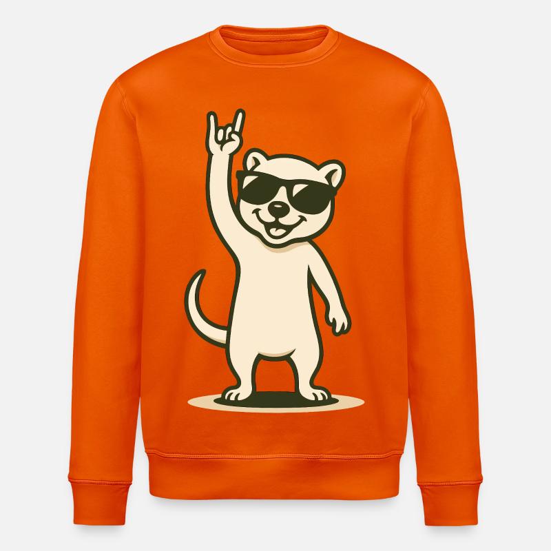 Wieselrocker - Stanley/Stella Unisex Bio-Sweatshirt ROLLER - Tieforange