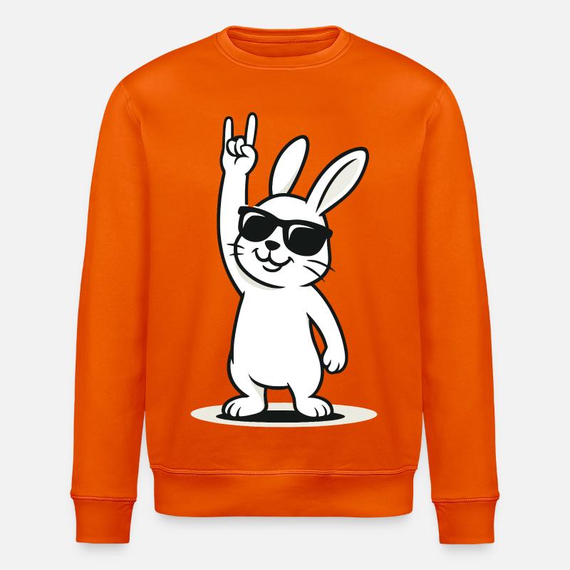 Rockin' Bunny - Stanley/Stella Unisex Bio-Sweatshirt ROLLER - Tieforange