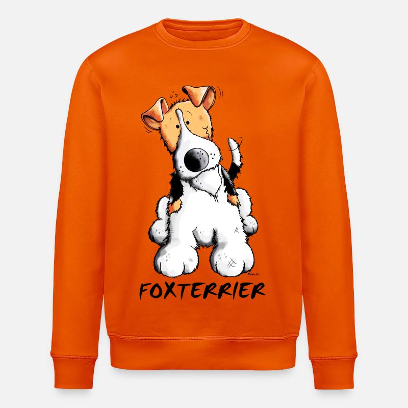 Fiffi der Foxterrier - Stanley/Stella Unisex Bio-Sweatshirt ROLLER - Tieforange