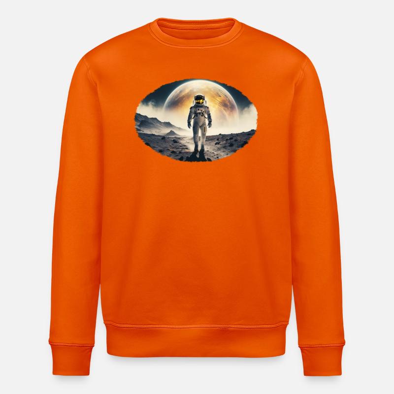 Astronaute sur un paysage lunaire - Sweat bio ROLLER Stanley/Stella Unisexe - orange profond