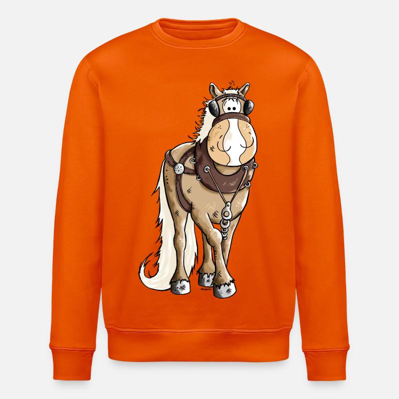 Gigantischer Kaltblüter - Kaltblut - Stanley/Stella Unisex Bio-Sweatshirt ROLLER - Tieforange