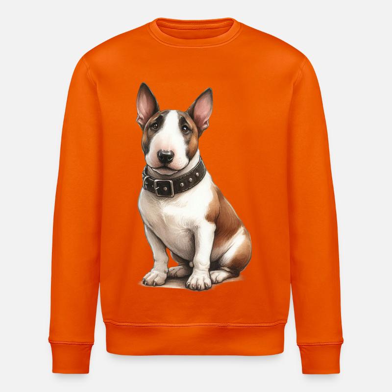 Pitbull Terrier Illustration - Stanley/Stella Unisex Bio-Sweatshirt ROLLER - Tieforange