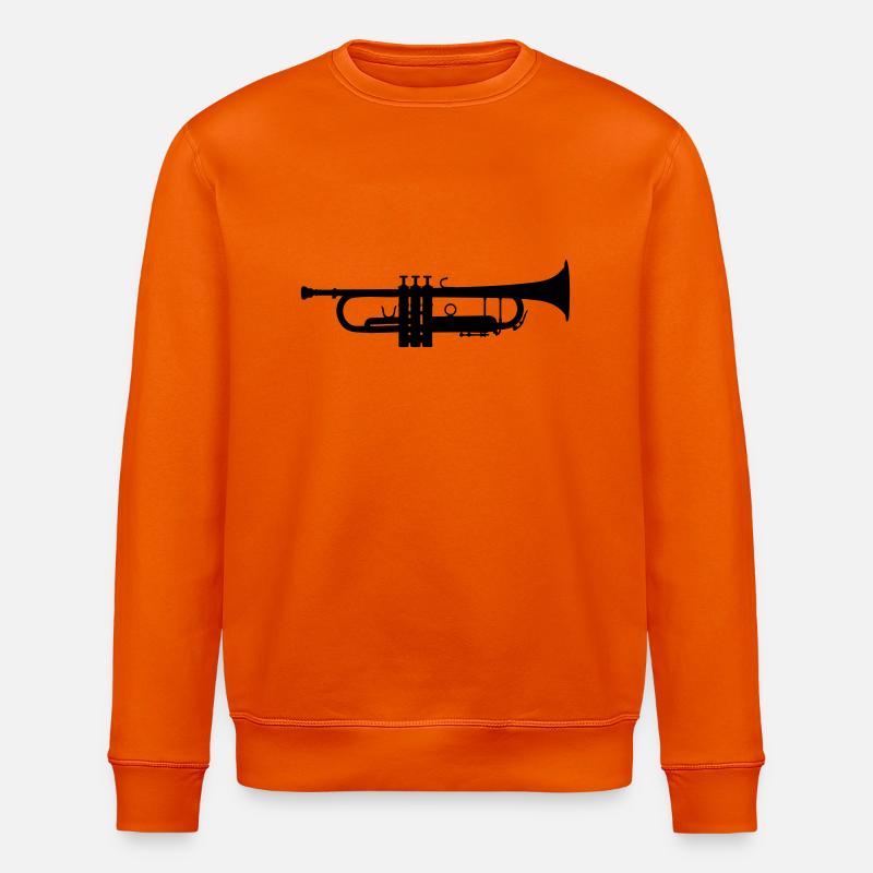 Trompete Vector - Stanley/Stella Unisex Bio-Sweatshirt ROLLER - Tieforange